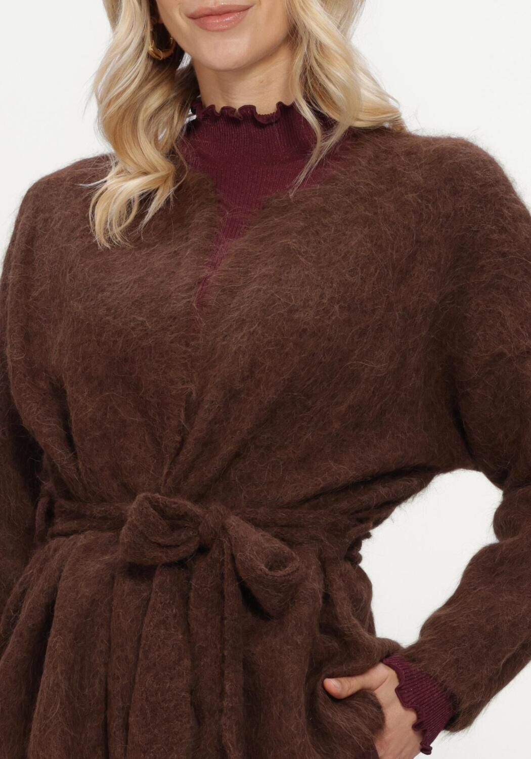 INWEAR Gilet PELLOIW CARDIGAN en marron - large