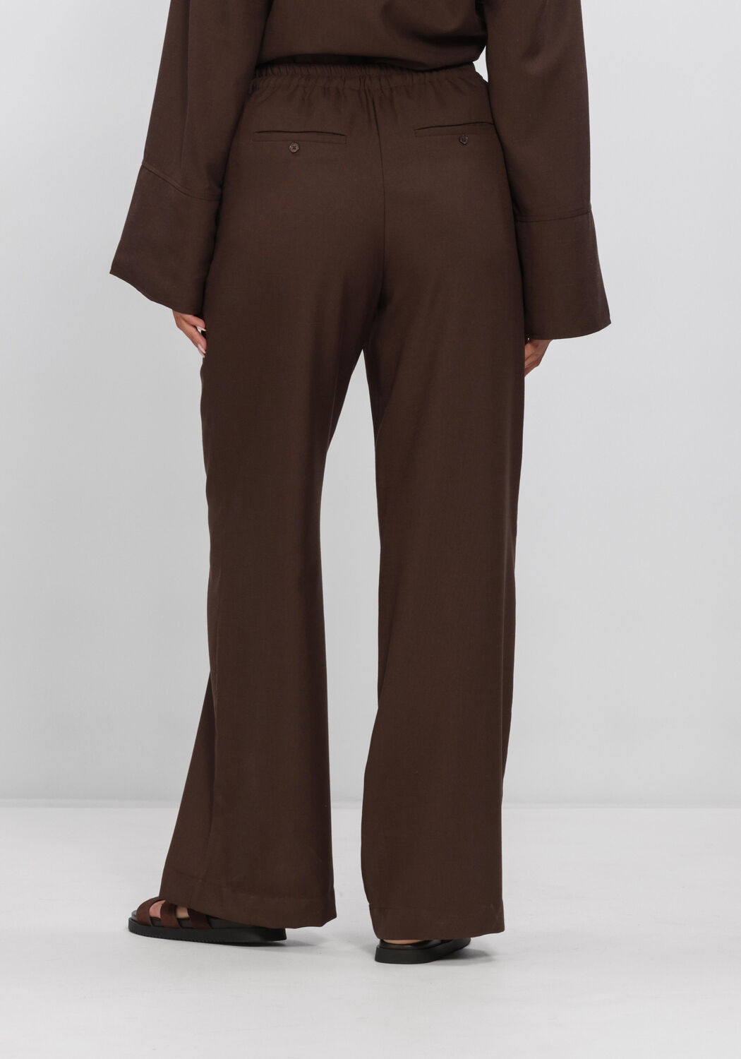 AIMEE THE LABEL SJOERDHS TROUSERS Pantalons en marron - large