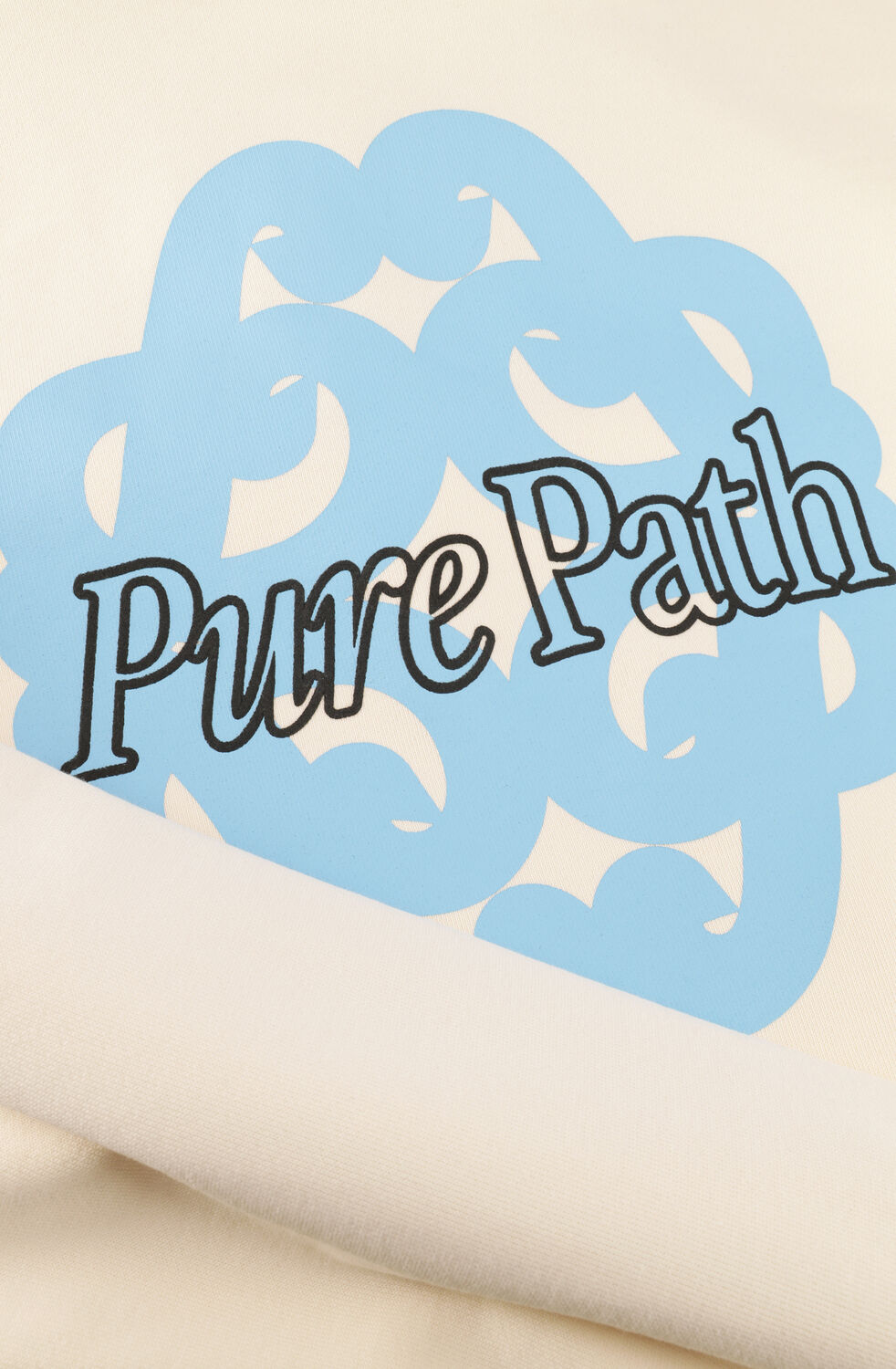 PURE PATH Chandail BOLD EMBLEM HOODIE en beige - large