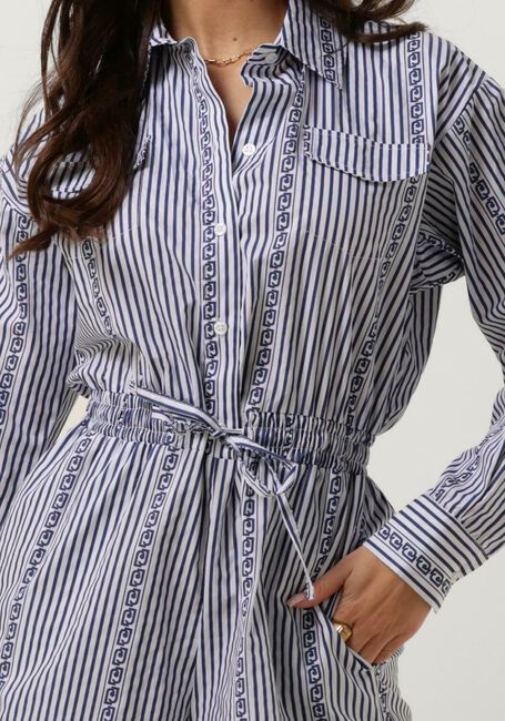 Blauwe LIU JO  POPELINE STAMPA TP DRESS - large