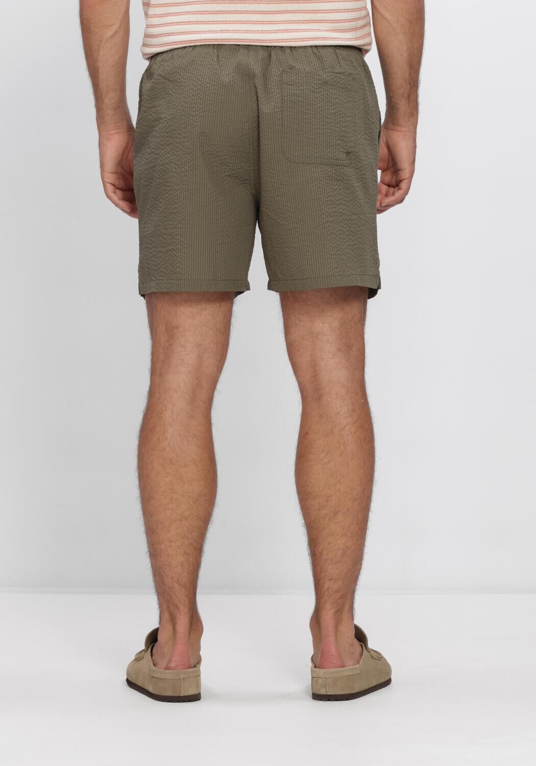SELECTED MEN SLHCOOPER-SEERSUCKER  SWIMSHORTS Shorts de bain en vert - large