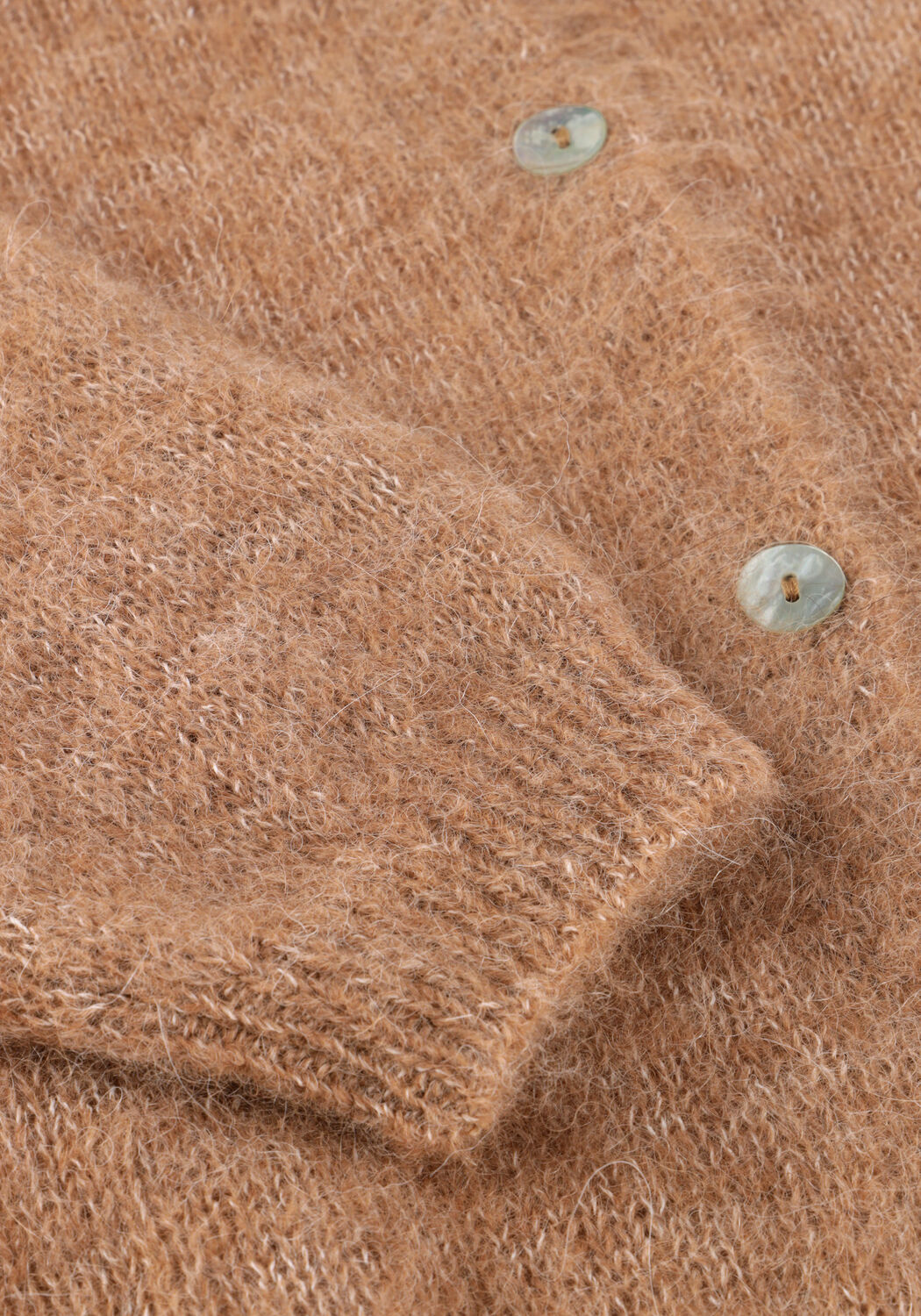 BY-BAR Gilet CLEO NATURAL CARDIGAN en camel - large