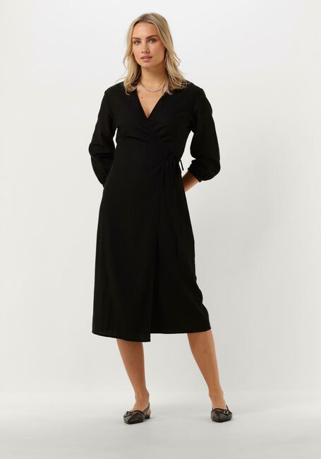 MSCH COPENHAGEN Robe midi MSCHJOVENE GINIA 3/4 WRAP DRESS en noir - large