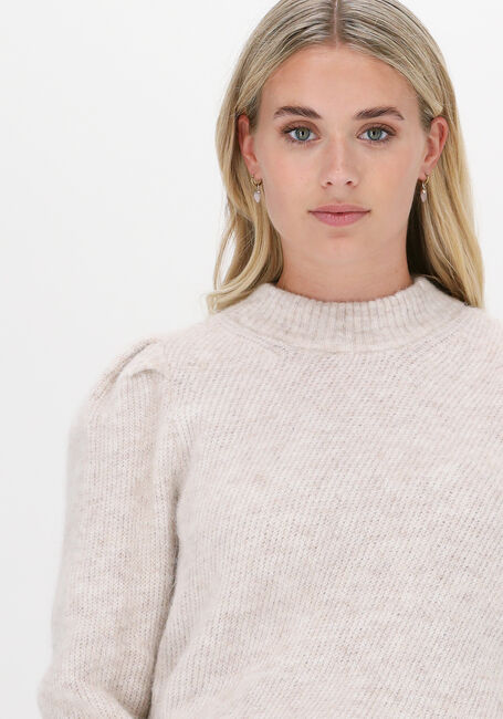 SELECTED WOMEN Pull SLFINNA-MIA LS KNIT O-NECK B en beige - large