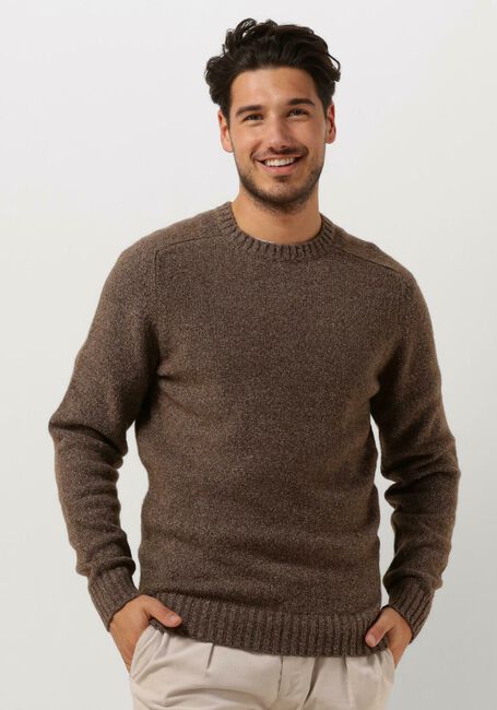 PROFUOMO Pull PULLOVER CREW NECK en marron - large