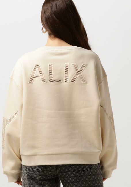 ALIX THE LABEL Pull LADIES KNITTED MESH SWEATER Écru - large