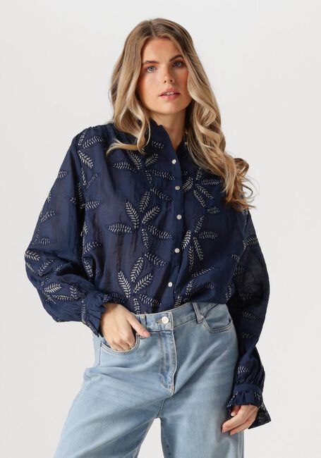 NUKUS JENNA BLOUSE EMBROIDERY Blouses Bleu foncé - large