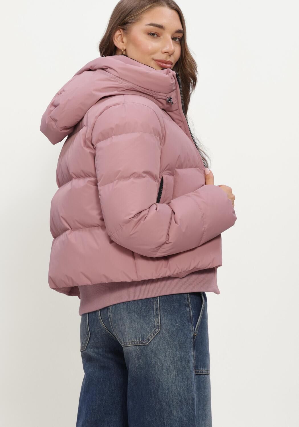 Roze MOSCOW Gewatteerde jas 22A-08-FUSSY - large