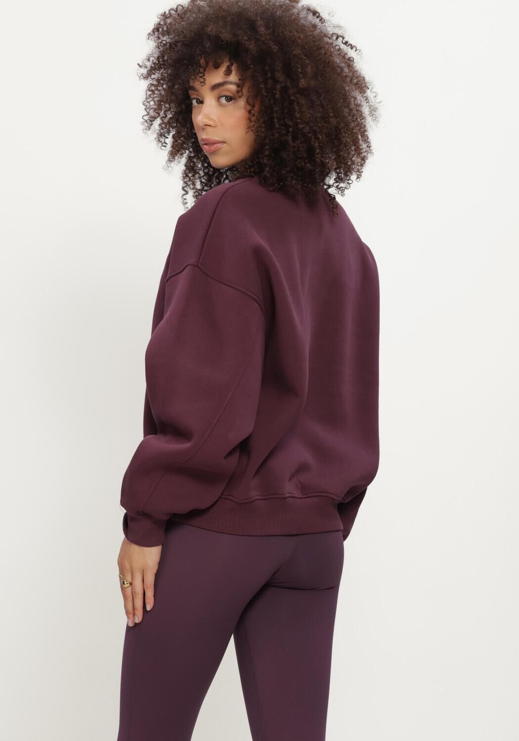 THE LOLA CLUB Pull YARA SWEATER Bordeaux - large