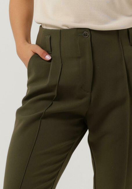 SUMMUM Pantalon TROUSERS FOAM UNI en vert - large