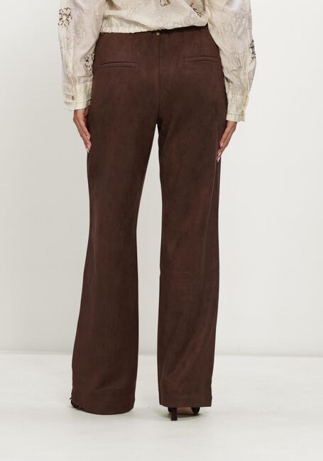 NUKUS Pantalon large JILL PANTS SUEDINE en marron - large