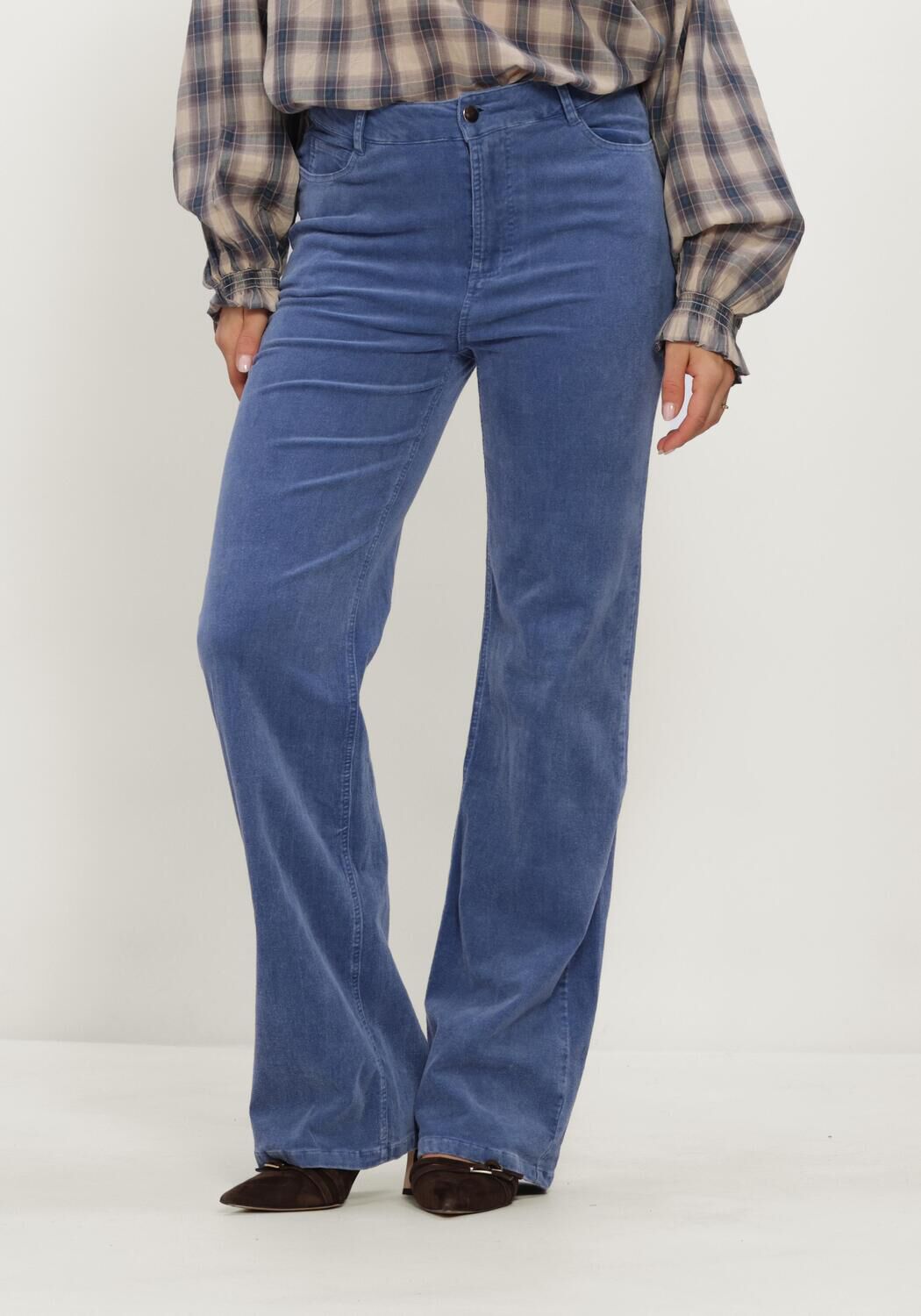 Blauwe STUDIO AMAYA Flared jeans SOFIE 15 - large
