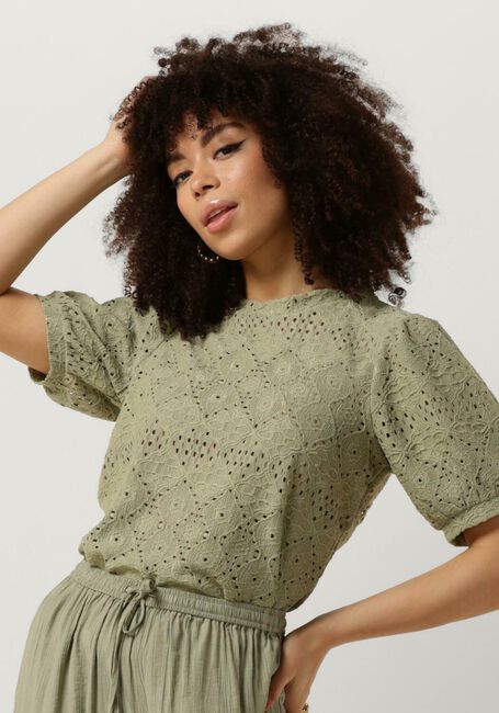 Groene OBJECT Top OBJFEODORA S/S TOP - large