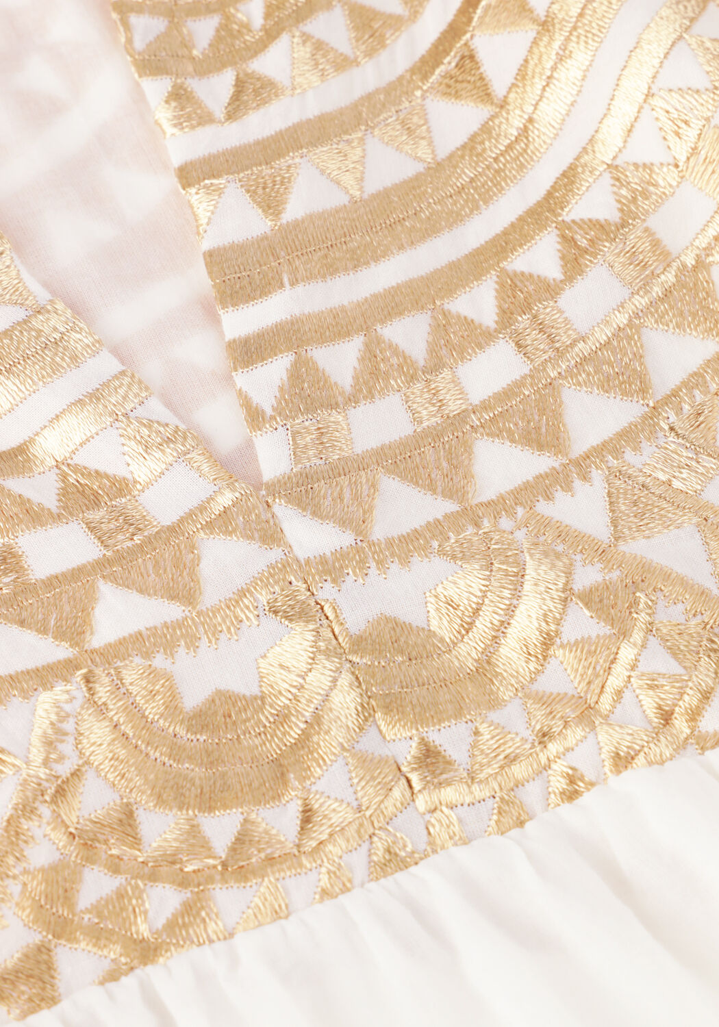 GREEK ARCHAIC KORI Mini robe 330432 Blanc - large