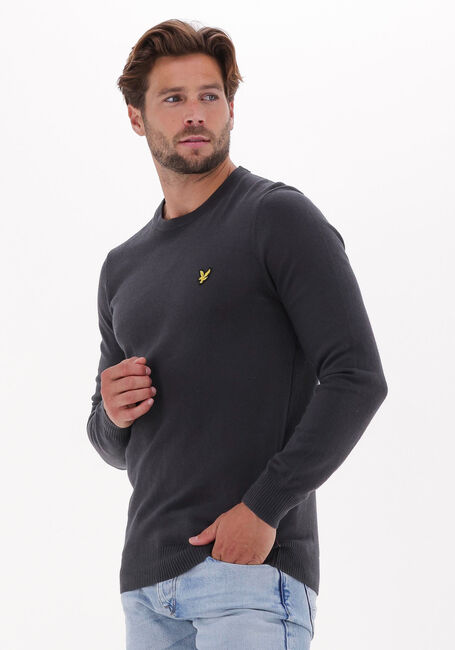 LYLE & SCOTT Pull COTTON MERINO CREW JUMPER en gris - large