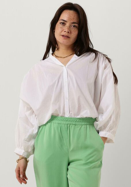 Witte SUMMUM Blouse BLOUSE COTTON VOILE - large