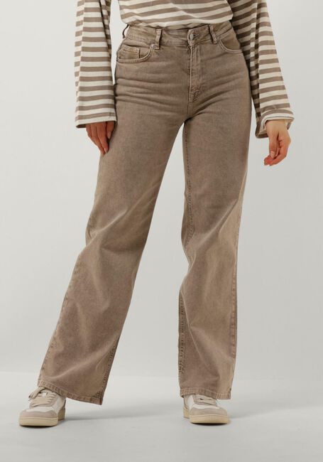 SELECTED FEMME Wide jeans SLFALICE-CORA HW LATTE DENIM WIDE JEANS en beige - large
