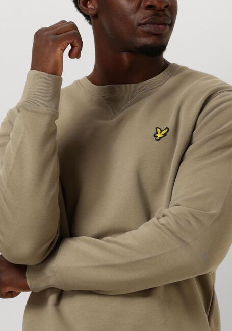 Groene LYLE & SCOTT Trui CREW NECK - large