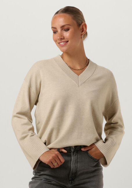 Beige MSCH COPENHAGEN Trui MSCHODANNA RACHELLE V PULLOVER - large