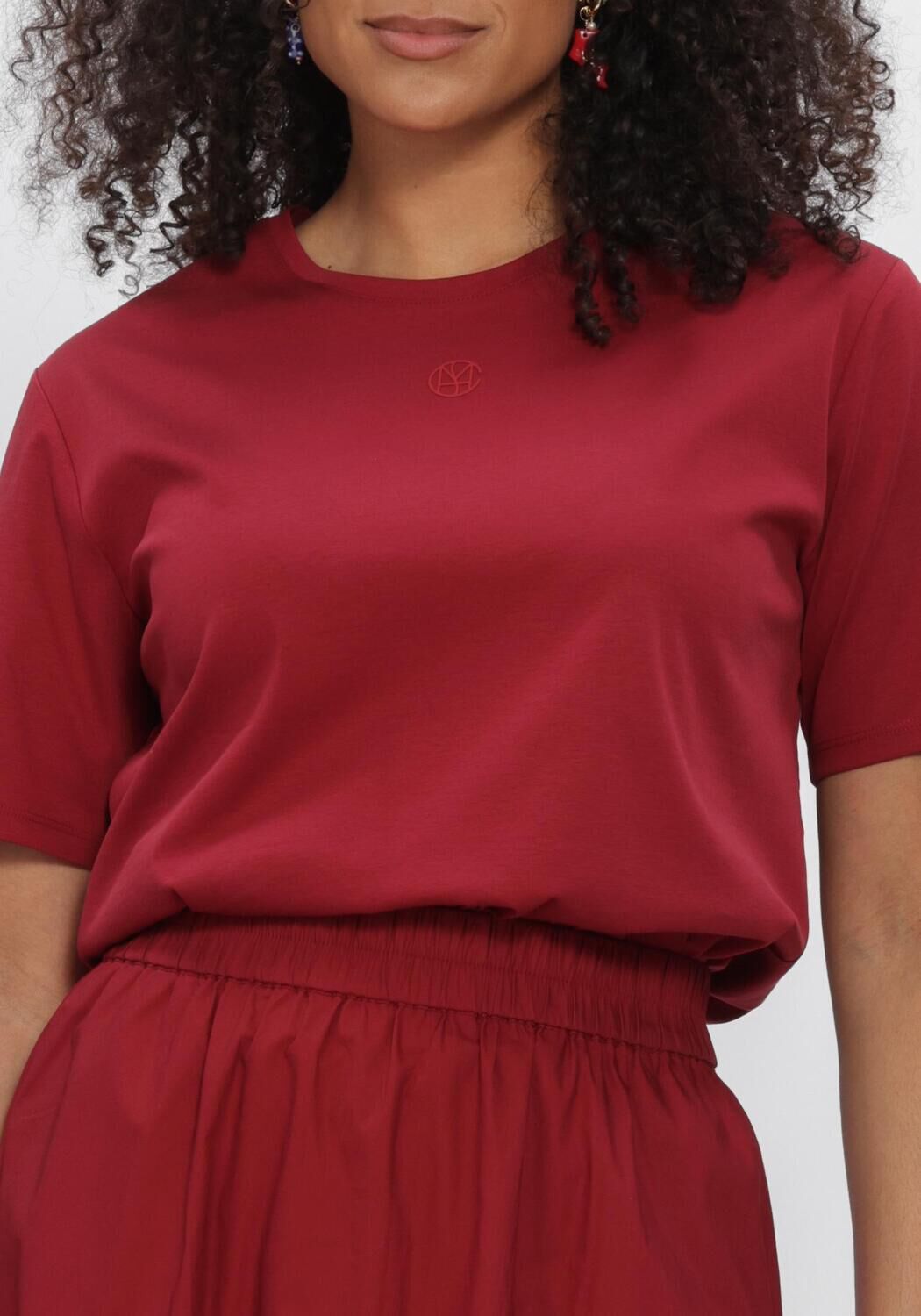 MSCH COPENHAGEN T-shirt MSCHMELEA ICON TEE Bordeaux - large