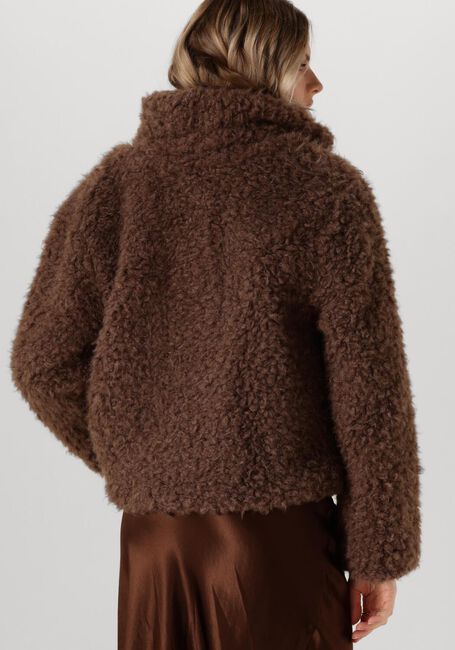 ANOTHER LABEL Manteau Teddy BONNIE BLAZER en marron - large