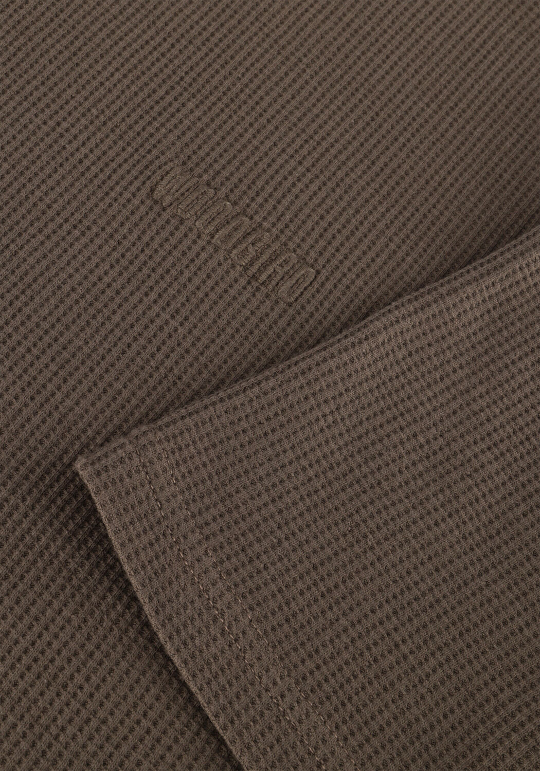 WOODBIRD T-shirt WBBAINE WAFFEL TEE en marron - large