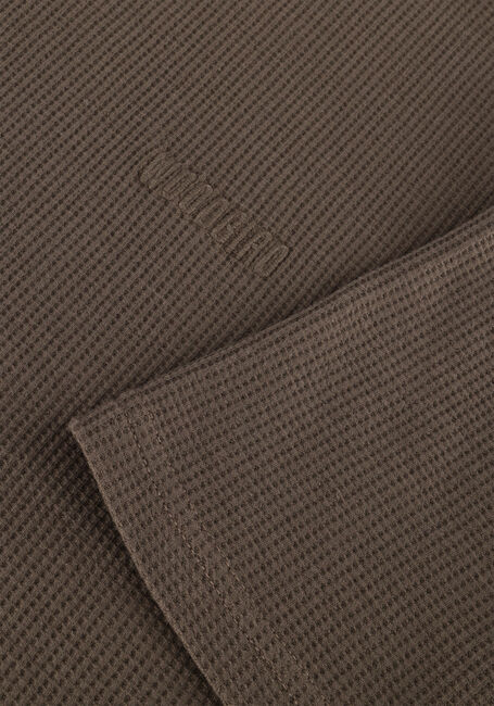 Bruine WOODBIRD T-shirt WBBAINE WAFFEL TEE Bruine WOODBIRD T-shirt WBBAINE WAFFEL TEE - large