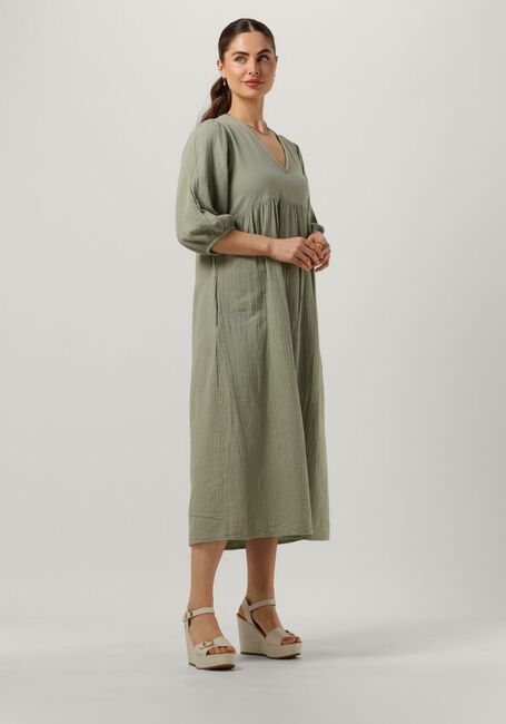 Olijf BY-BAR Midi jurk KATY DOPPIA DRESS - large