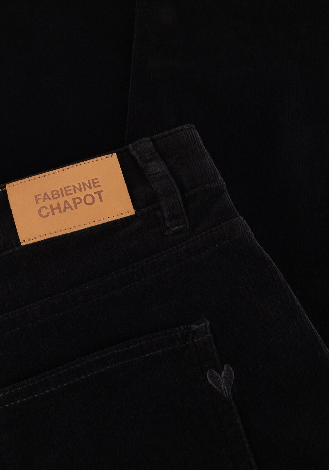 Zwarte FABIENNE CHAPOT Flared broek EVA FLARE TROUSERS - large