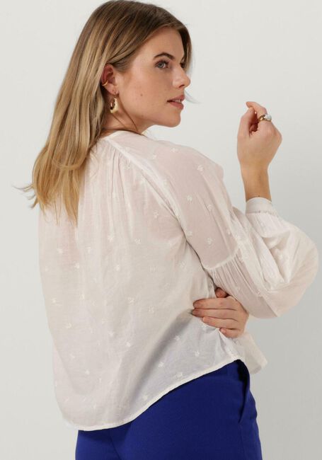 SCOTCH & SODA TIE FRONT EASY VOLUME DOBBY BLOUSE Blouses en blanc - large