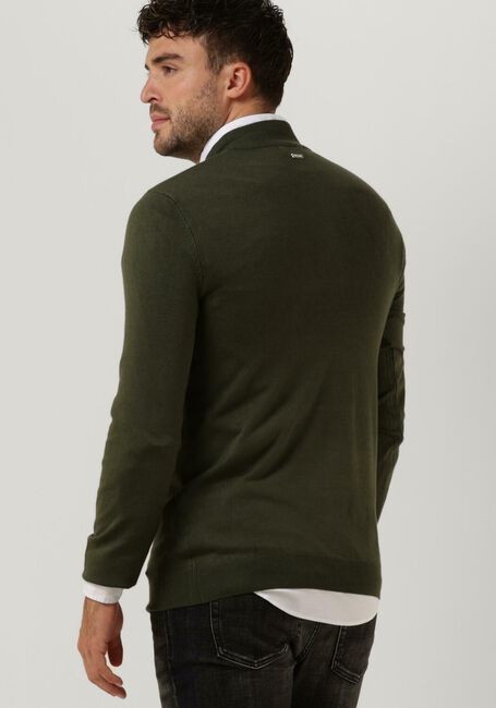 PUREWHITE Pull ESSENTIAL KNIT HALF ZIP LS Vert foncé - large