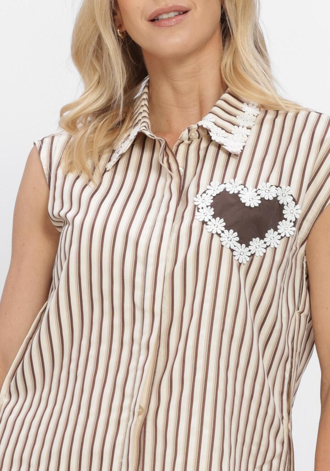YDENCE BLOUSE EMI Blouses en marron - large