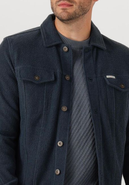 CAST IRON Veste en jean TERRY TRUCKER Bleu foncé - large