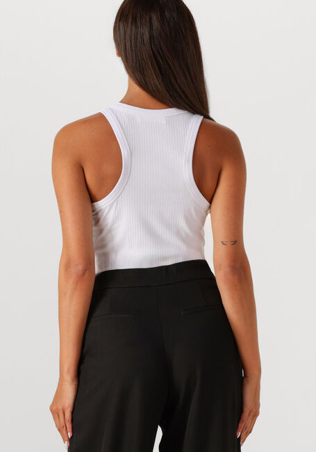 Witte HAUTE L'AMITIÉ Top RIB BADGE TANK - large