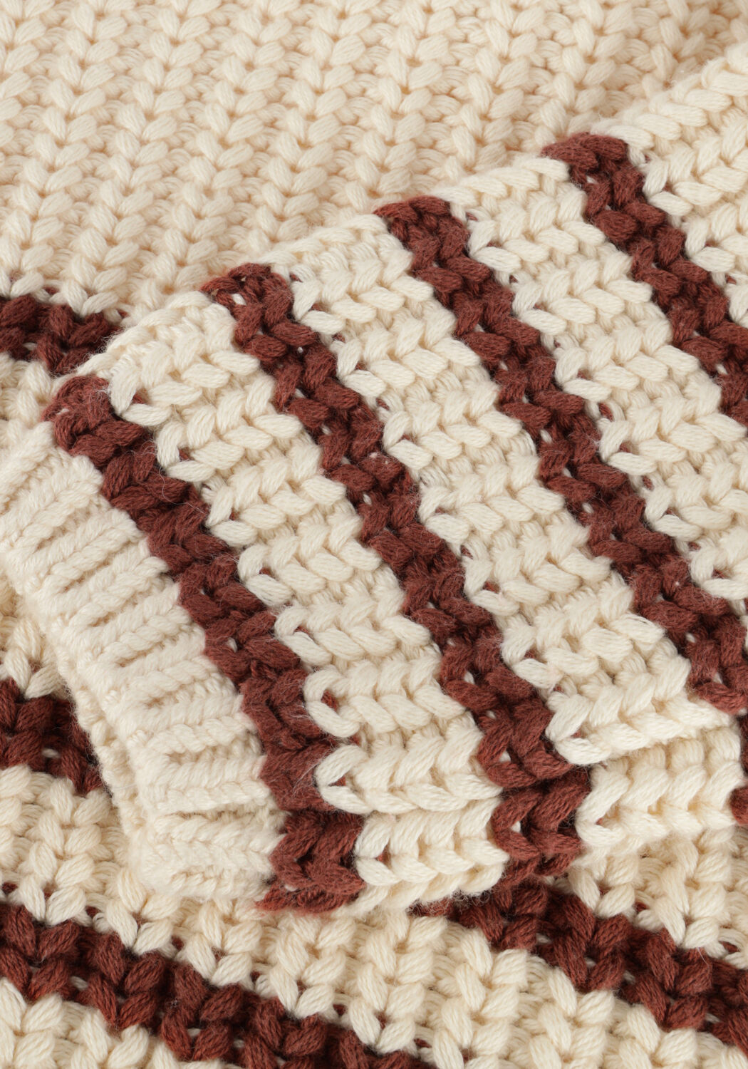 Creme QUINCY MAE Trui REX SWEATER - large