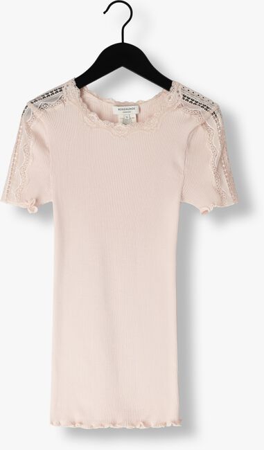 ROSEMUNDE T-shirt BENITA SILK T-SHIRT W/ LACE Rose clair - large