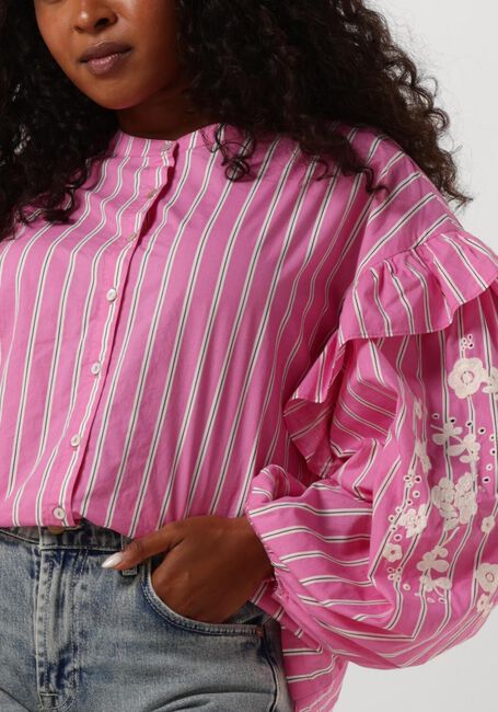 Roze SISSEL EDELBO  AUGUSTINE ORGANIC COTTON SHIRT - large