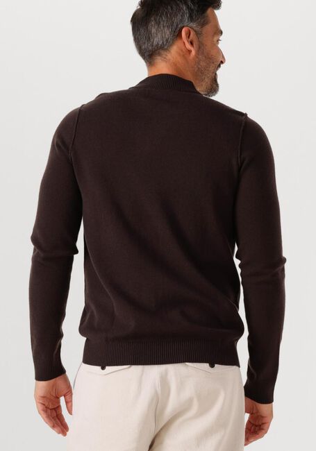 BUTCHER OF BLUE Pull CLIFDEN MOCK en marron - large