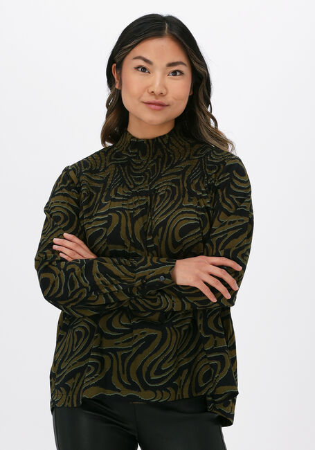 SCOTCH & SODA Haut PRINTED SMOCKED TOP CONTAINS O en vert - large