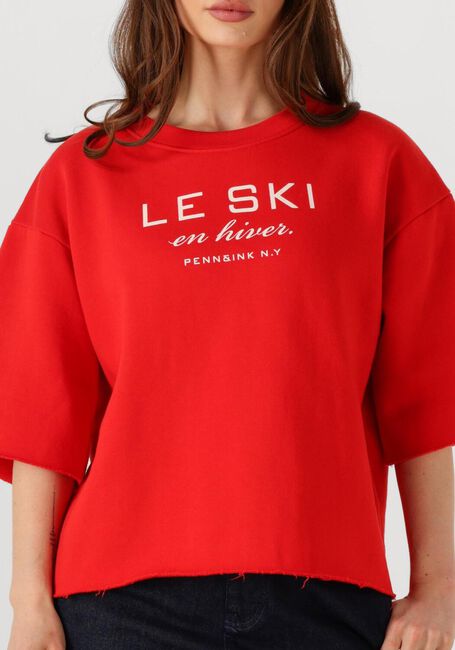 PENN & INK T-shirt SWEATER W25F1702 en rouge - large