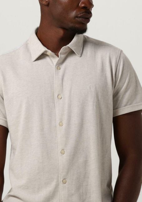 DSTREZZED Chemise décontracté KIRK SHIRT MELANGE PIQUE SS en blanc - large