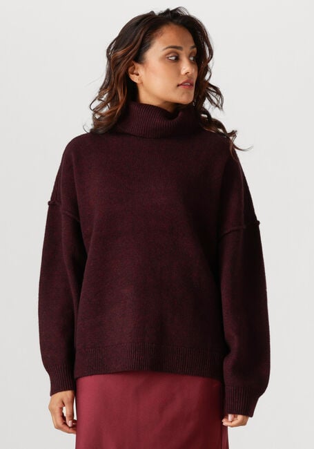 CO'COUTURE Pull MAJA SLIT ROLLNECK KNIT Bordeaux - large