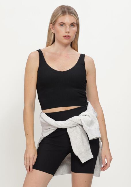 Zwarte BJORN BORG Sporttops STUDIO RIBBED V-NECK TOP - large