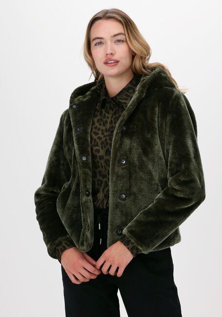 GIACOMO THE JACKET Manteau en fausse fourrure 13 LT FUR en vert - large