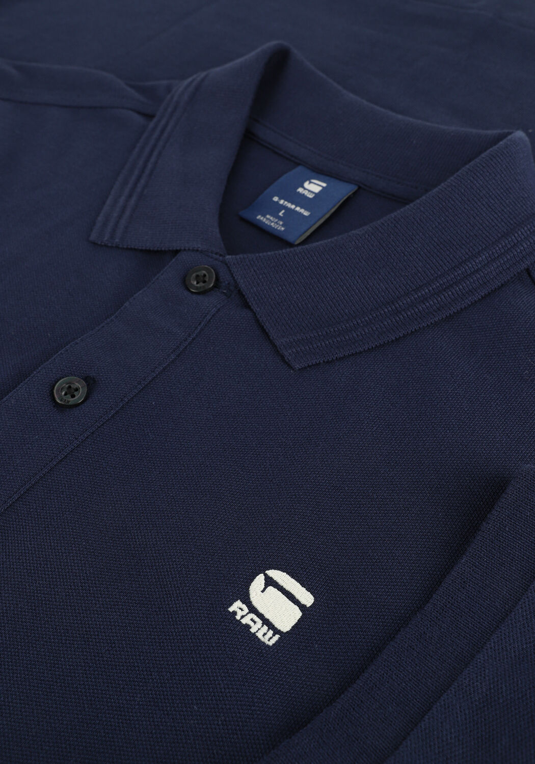 Donkerblauwe G-STAR RAW Polo DUNDA SLIM POLO S/S - large
