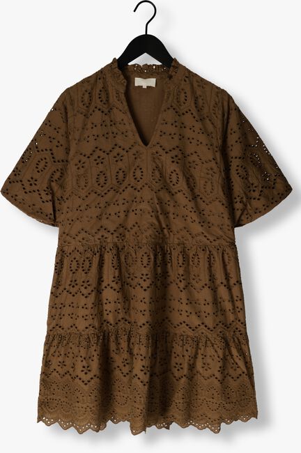 NOTRE-V Mini robe NV-DONNA DRESS BRODERIE ANGLAISE DRESS en marron - large