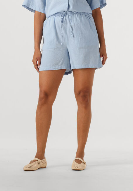 Lichtblauwe SELECTED FEMME Korte broek SLFLUISA MW STRING SHORTS B - large