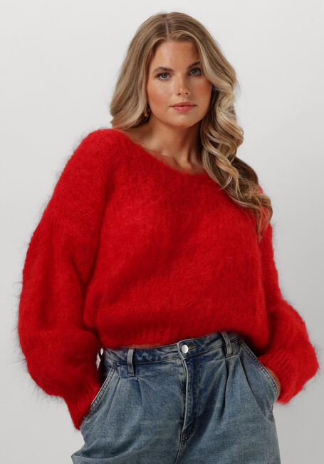 AMERICAN DREAMS Pull MILANA LS MOHAIR KNIT en rouge - large