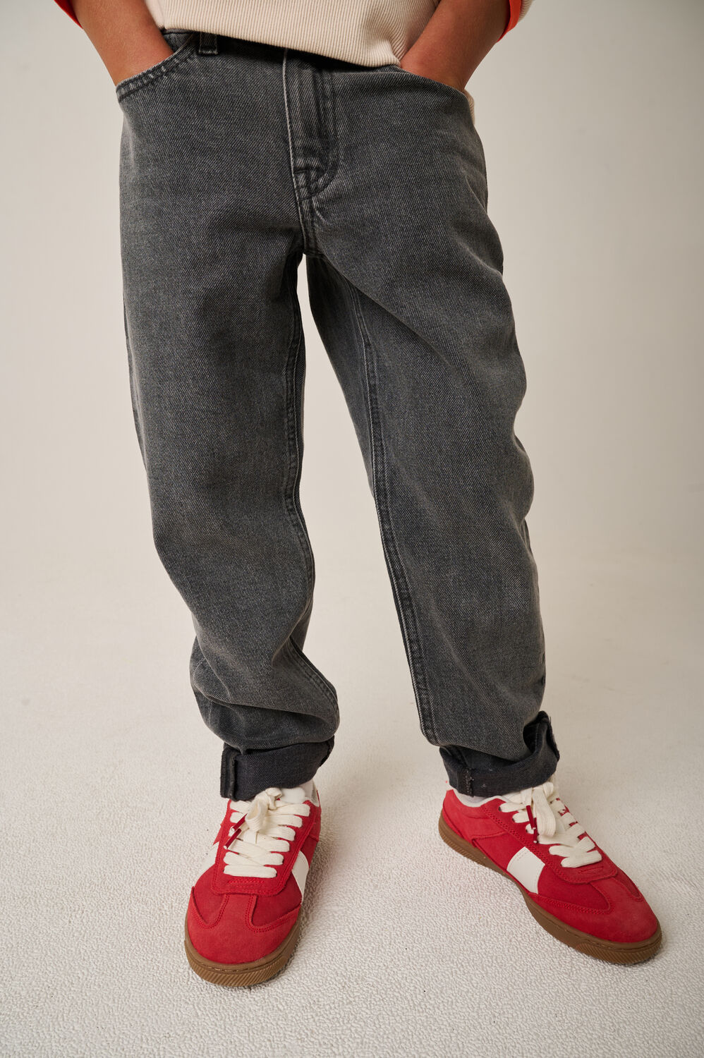 Grijze TUMBLE 'N DRY Skinny jeans JELTE STRAIGHT - large