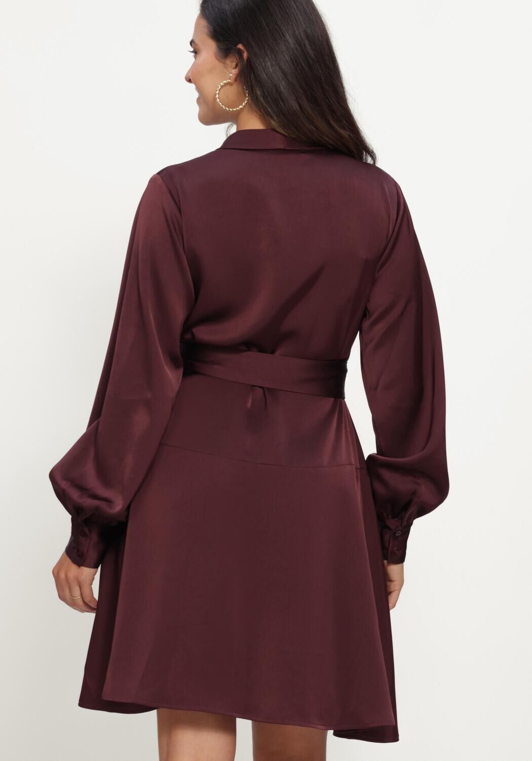 Bordeaux NOTRE-V Mini jurk NV-IVANA - large